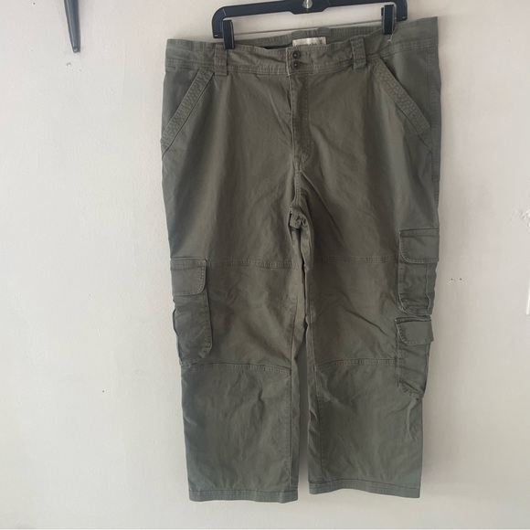 Abercrombie & Fitch Green Relaxed Carpenter Cargo Pants 37248 - Picture 3 of 13